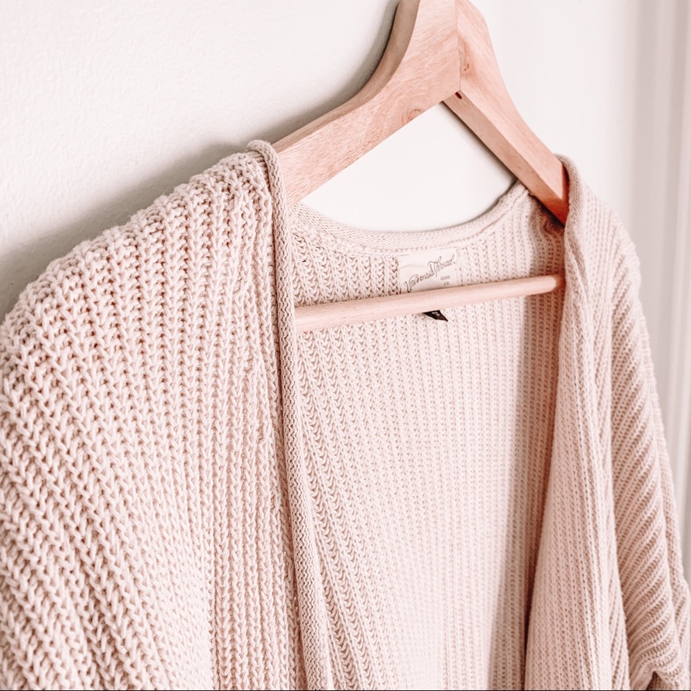 Chunky Knit Cream Cardigan